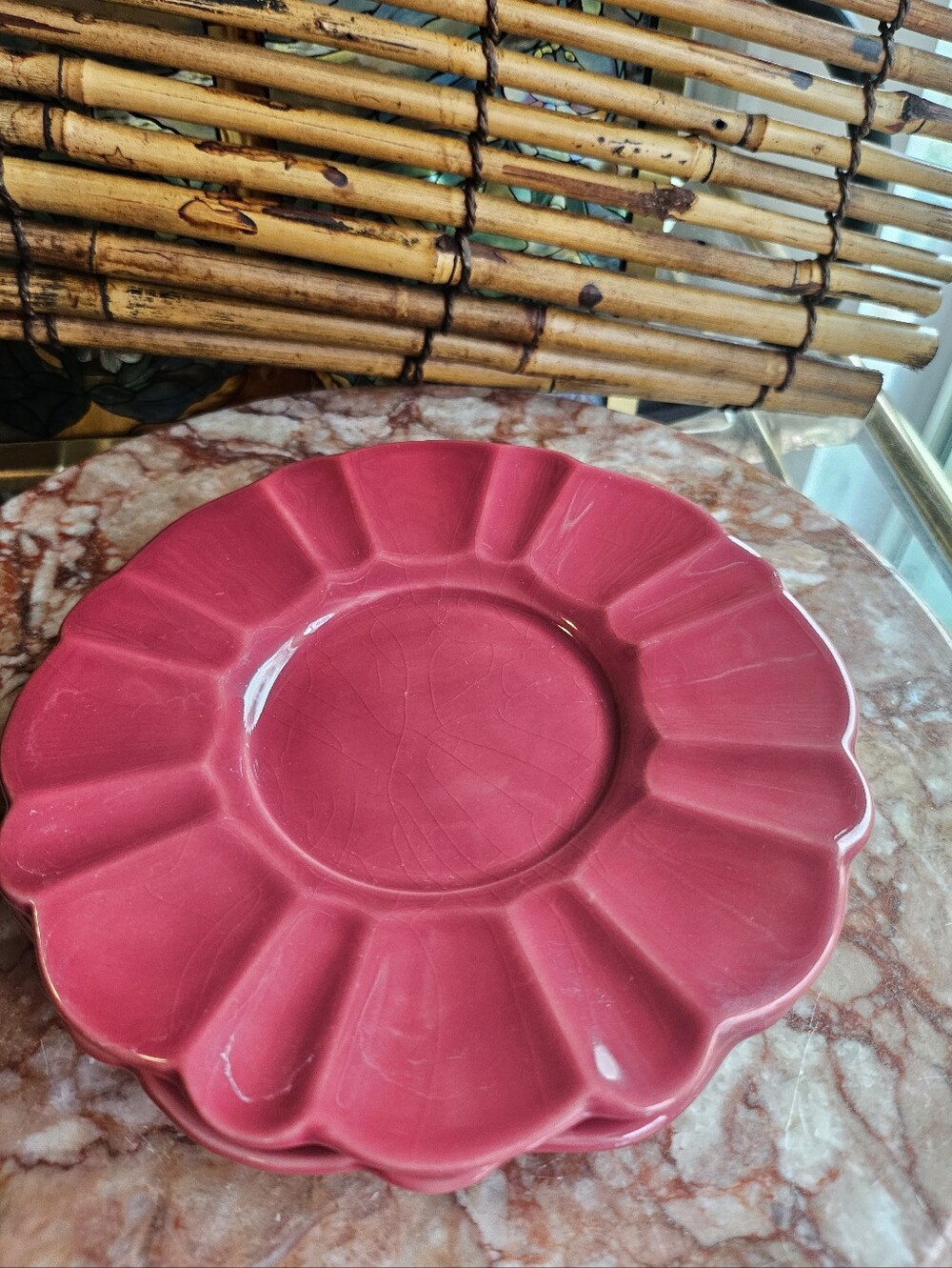 Porta Alberi Cranberry Salad Plates
